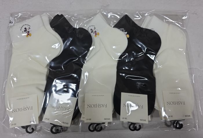 Шкарпетки "Fashion /DMDBS" BR-286 стрейч /cotton жіночі, р. 36-41 -асорті -(Укорочені в рубчик +збоку на резинці маленький М.Ма..с з написами) - уп. 10 шт