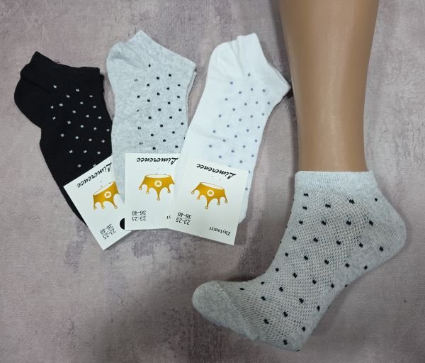 Шкарпетки Житомир "Limerence" 03-32 сітка жіночі короткі, р. 36-40 -асорті -(сіточка -дрібний горошок) -уп. 12 шт