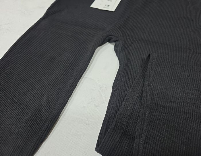 Лосини "KATAYA" 6016-1/48-54 безшовні в рубчик +на гумці написи -(чорні)