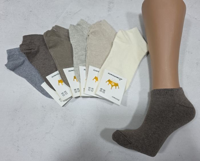 Шкарпетки Житомир "Limerence" 400-65 стрейч жіночі (короткі) р. 36-40 -асорті -(Короткі /кавовий мікс -однотонні -стрейч) -уп. 12 шт