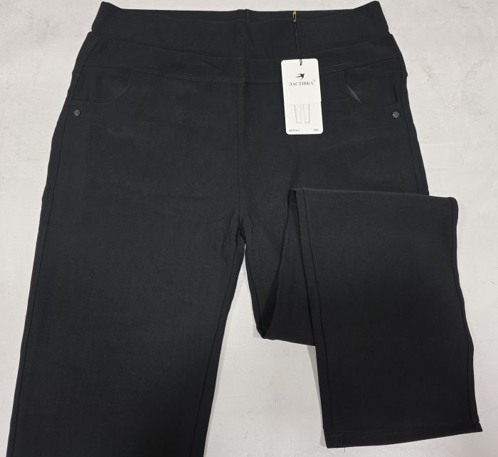 Лосини брючні "Ластівка" 2119-1 з кишенями спереду та ззаду, р. 5XL-(52-54), 6XL-(54-56), 7XL-(56-58) -(Чорні)