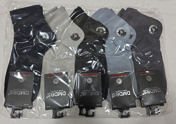 Шкарпетки "DMDBS" AJ-125 стрейч /бамбук чоловічі, р. 41-47 -асорті -(Середні з гумкою в рубчик) -уп. 10 шт