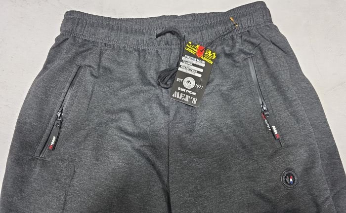 Спортивні штани "Black Cyclone" WK-2820 чоловічі трикотажні (на манжеті), р. M, L, XL, 2XL, 3XL -ростовка 5 шт