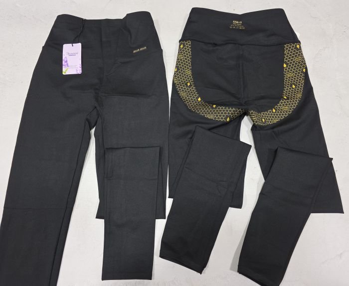 Лосини "Золото" А-7016-2 -MIN демі гладкі +позаду з тейпами +з широким поясом утяжкою +з підтяжкою сідниць, р. XXS/XS-(42-46), S/M-(44-48), L/XL-(46-50), 2XL/3XL-(48-52) -(чорні)