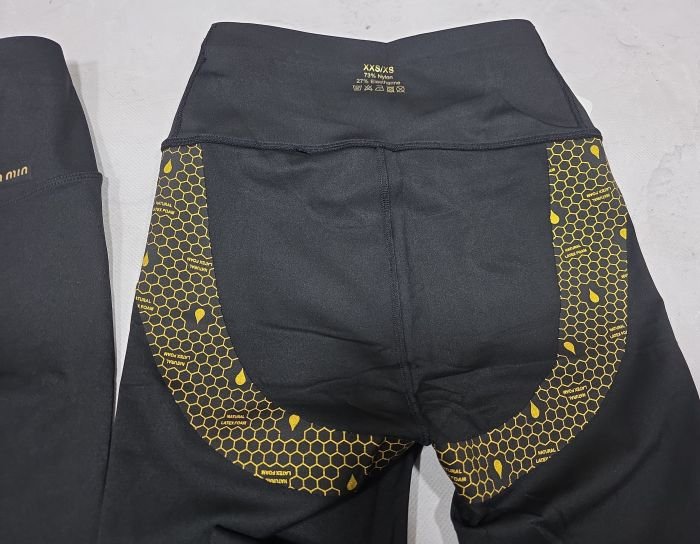 Лосини "Золото" А-7016-2 -MIN демі гладкі +позаду з тейпами +з широким поясом утяжкою +з підтяжкою сідниць, р. XXS/XS-(42-46), S/M-(44-48), L/XL-(46-50), 2XL/3XL-(48-52) -(чорні)