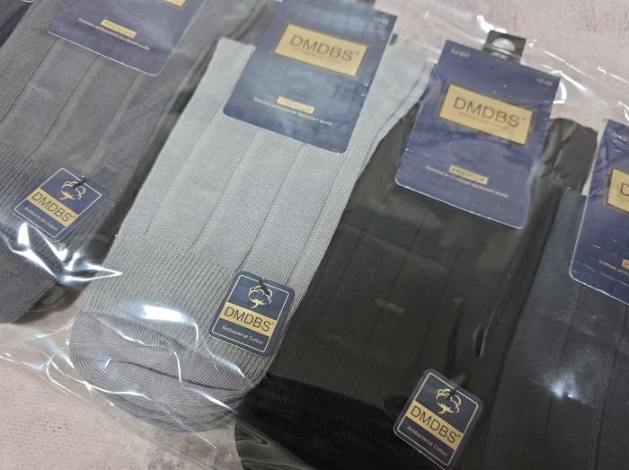 Шкарпетки "DMDBS" AJ-081 стрейч /cotton ароматизовані чоловічі, р. 42-48 -асорті -(Високі/ класика -однотонні в широкий рубчик) -уп. 10 шт