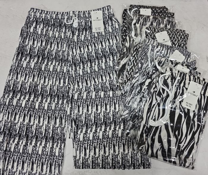 Прогулянкові штани "Ластівка" А-2821 з легкої тканини жатка, вільного крою з широким низом, пояс на резинці, з боків кишені, р. 3XL/7XL-(46-50), 8XL/10XL-(48-52) -(Без вибору забарвлення!)