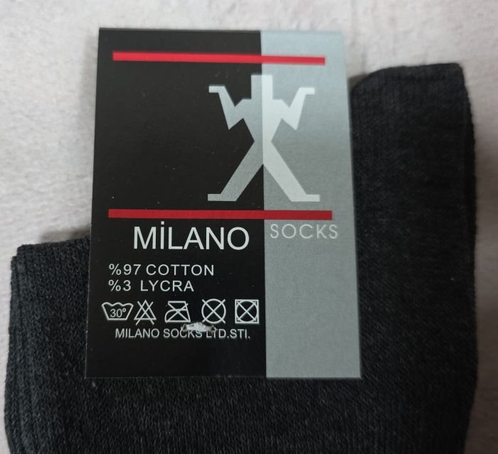 Шкарпетки Житомир "Socks MILANO" МР-005-02 стрейч-lycra чоловічі, р. 40-45 -(Середні /асорті -однотонні) -уп. 12 шт