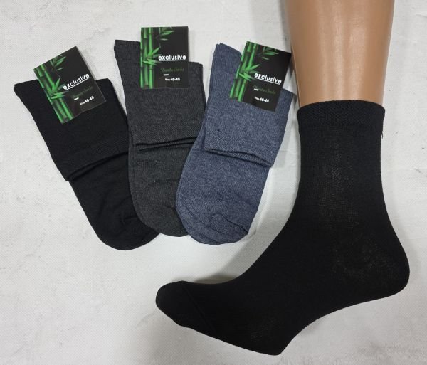 Шкарпетки Житомир "Exciusive Bambu Socks" МР-005-06 стрейч-lycra чоловічі, р. 40-45 -(Середні /асорті -однотонні) -уп. 12 шт
