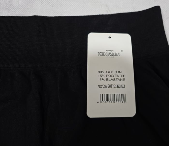 Бриджі "Kenalin" 0711-В батал безшовні, р. 6ХL/10XL-(54-58) -(Чорні)