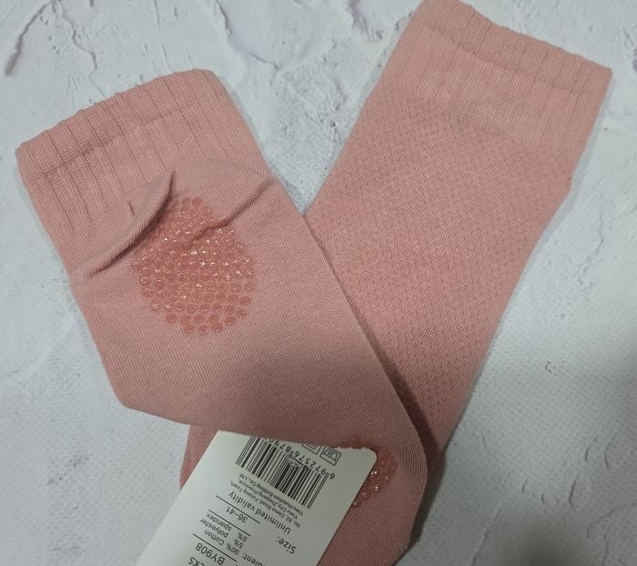 Шкарпетки "Корона" ВY-908-4 стрейч /cotton  жіночі, верх з перфорацією +з гальмами на стопі, р. 36-41 -асорті -(Укорочені/ однотонні  +гумка в рубчик +гальма на стопі) -уп. 10 шт