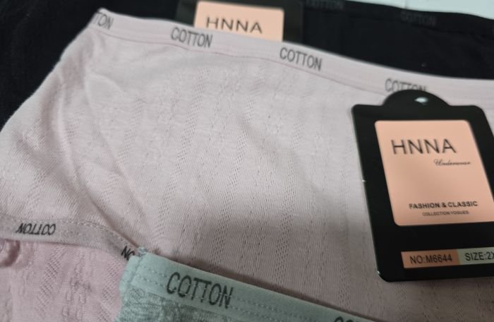 Жіночі труси "HNNA" New M-6644 cotton, р. 2XL, 3XL, 4XL -(48, 50, 52) -асорті -(Однотонні з рельєфним дрібним візерунком) -уп. 12 шт