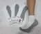 Шкарпетки Україна "Friendli Socks" 020-00 стрейч жіночі р. 36-40 -(Короткі / сірі низ +білий верх -жін.) -уп. 12 шт