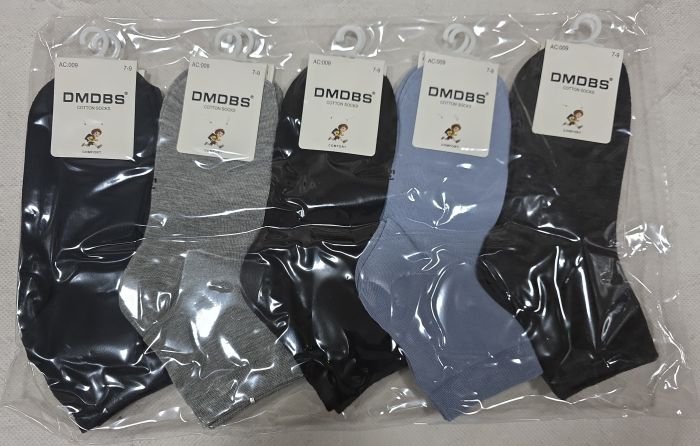 Шкарпетки "DMDBS" AS-009 стрейч /cotton дитячі р. 5-7, 7-9, 9-11 років -асорті -(Однотонні -класика) -уп. 10 шт