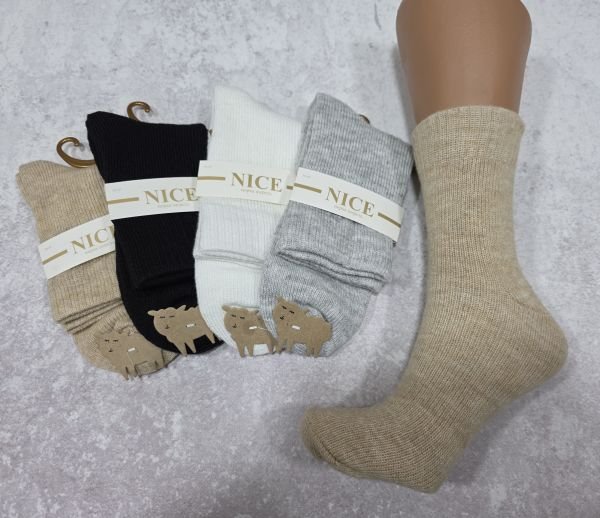 Шкарпетки "NICE A.M.L." 36-41-WOOL вовна жіночі, р. 36-41 -асорті -(Вовна/ високі -однотонні -жін.) -уп. 8 шт
