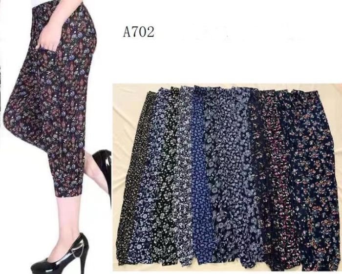 Бриджі-султанки "ЗОЛОТО" А707 з еластичного м'якого трикотажу /бавовни, верх на резинці + з боків кишені, р. 7XL/10XL-(52-56) -(без вибору забарвлення!!!)