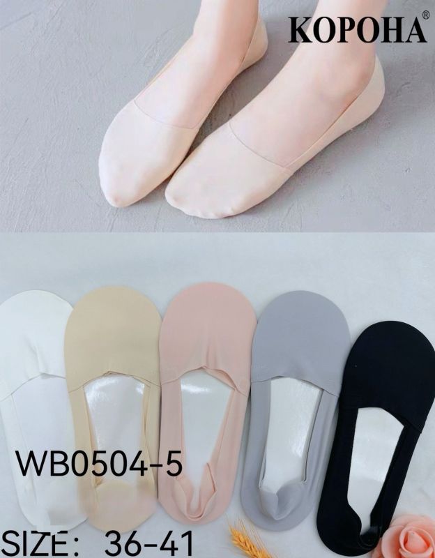 Шкарпетки-сліди "Корона" WB-0504-5 жіночі із середнім вирізом, з лазерної мікрофібри та бавовняною підошвою з гальмами +із силіконом на п'яті, р. 36-41 -асорті -(однотонні +середній виріз) -уп. 12 шт