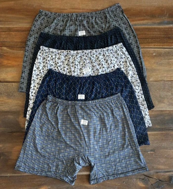 Сімейні труси чоловічі "Сімейні Україна-Мікс/абстракція" 0977 бавовна, р. 52-54, 54-56 -(випадкове асорті забарвлень) -уп. 12 шт