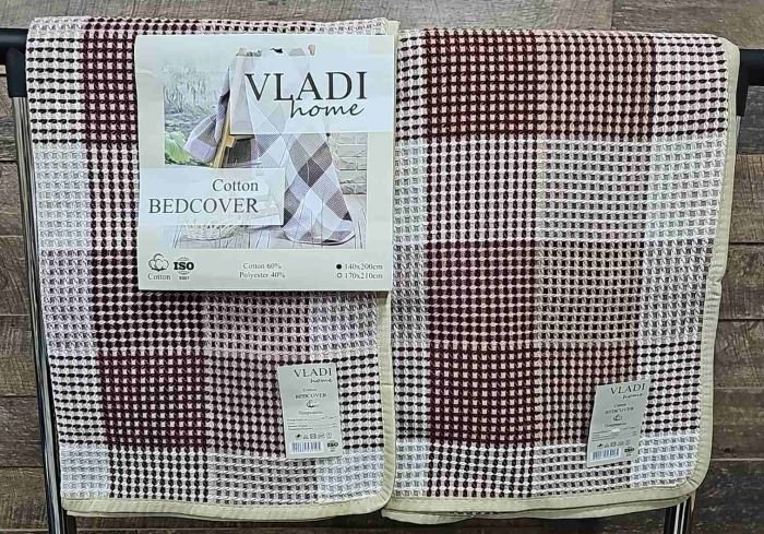 Плед 3в1 "BEDCOVER" 140-14 cotton +polyester р. +/-140*200 -("Жатка" з окантовкою -№14)