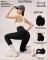 Лосини "Ластівка" 3101-3 /(667) безшовні еластичні в рубчик та позаду з ефектом пуш-ап (Push-up), р. 2XL/3XL-(50-52) -(чорні)