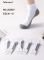 Шкарпетки "Tafinceva" LА-8859 стрейч чоловічі, р. 41-47 -(Середні /сірий низ +білий верх з широкою гумкою в рубчик -чол.) - уп. 10 шт
