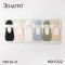 Шкарпетки-сліди "Золото" Y-222 нейлонові із силіконом на п'яті +всередині з підтримуючою стрічкою по колу + з бавовняною підошвою жіночі, р. 36-41 -асорті -(Сліди /однотонні в рельєфні однотонні смужки) -уп. 12 шт
