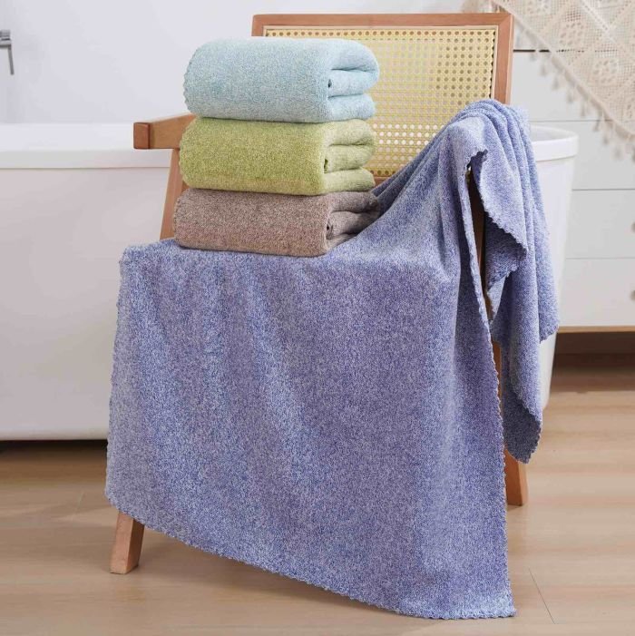 Рушник 80210-Е сауна мікрофібра-травка, розмір 160*80 -(однотонний меланж -сауна -БЕЗ ВИБОРУ КОЛЬОРУ!!!) -уп. 1 шт