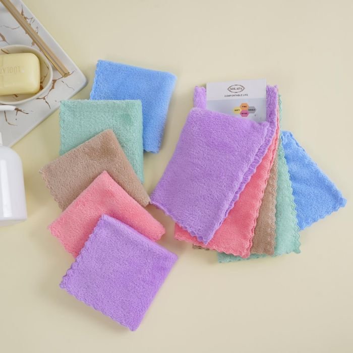 Рушник /Серветка 80182 мікрофібра-травка р. 25*25 -уп. 30 шт -(Однотонні /кольорові -25*25 -уп. 30 шт)