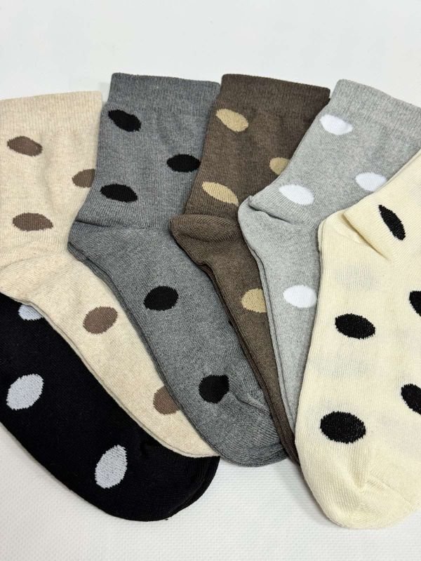 Шкарпетки Житомир "LIMERENCE" 412-53 стрейч жіночі (високі) р. 36-40 -асорті -(Великий горошок по всій шкарпетці -стрейч)