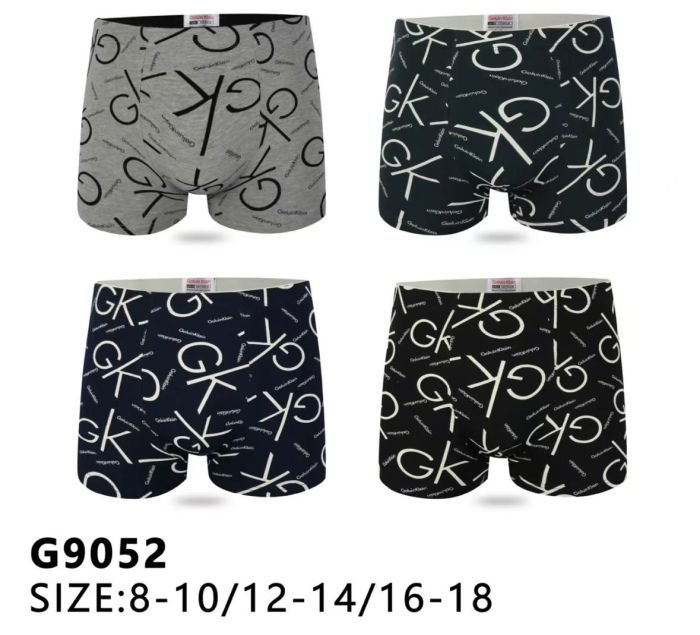 Боксери підліткові "GALVIEN KLEAIN" G-9052 cotton, р. 8-10, 12-14, 16-18 -асорті -уп. 12 шт