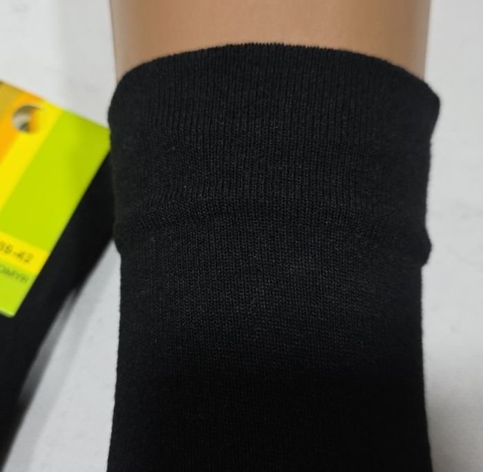 Шкарпетки Житомир "Крокус" 024-16 стрейч чоловічі "Без резинки" р. 39-42, 42-45 -(чорні -Б/р -з широким, плоским верхом /чол. -стрейчч)