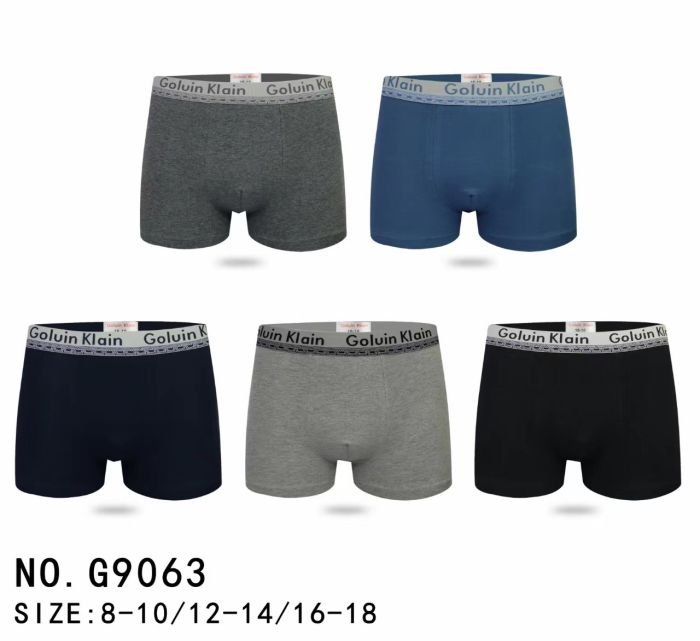 Боксери підліткові "GALVIEN KLEAIN" G-9063 cotton, р. 8-10, 12-14, 16-18 -асорті -уп. 12 шт