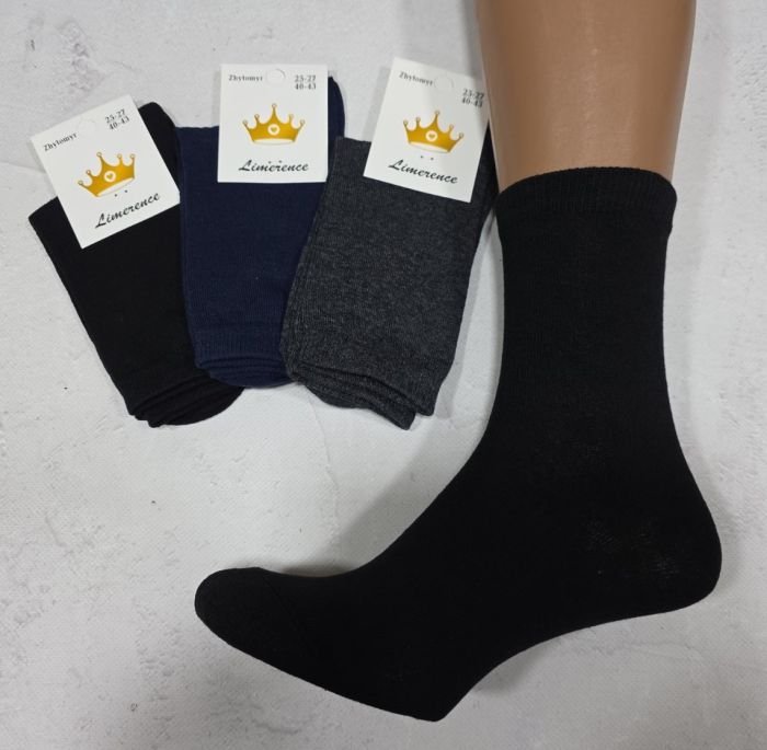 Шкарпетки Житомир "Limerence" 160-1 стрейч чоловічі, р. 25-27, 27-29, 29-31, 41-45 -(асорті -класика /високі -стрейч) -уп. 12 шт