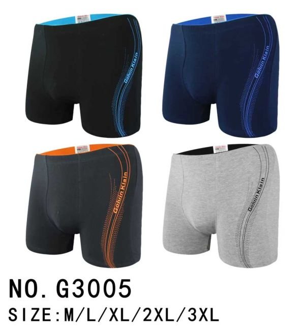 Боксери "GALVIN KLAIN" g3005 бавовна (норма), р. M, L, XL, 2XL - уп. 12 шт-мікс