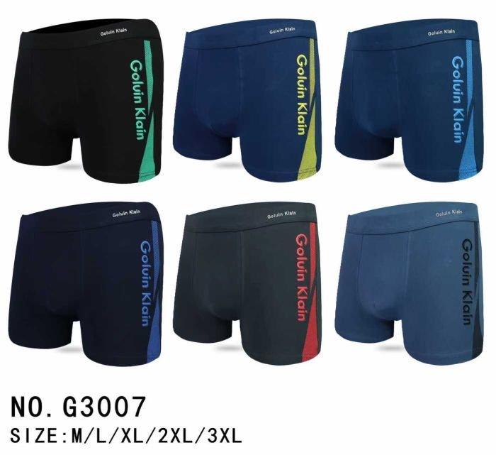 Боксери "GALVIN KLAIN" g3007 бавовна (норма), р. M, L, XL, 2XL - уп. 12 шт-мікс