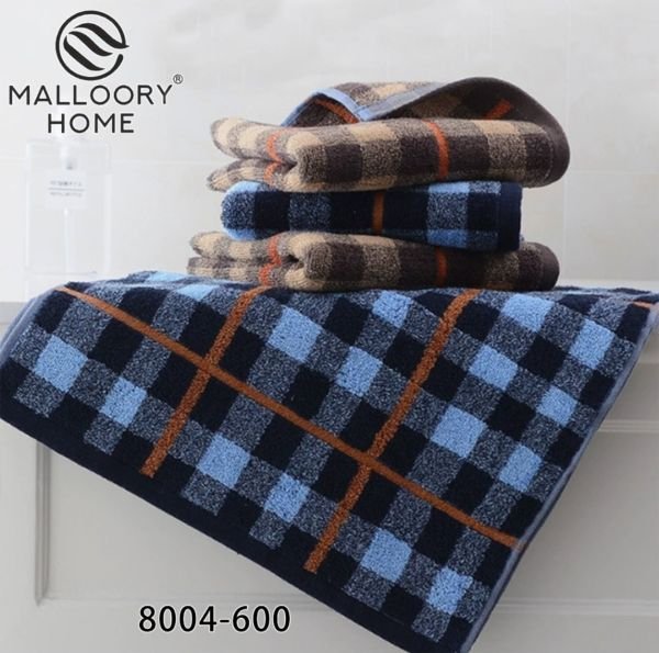 Рушник 8004-600 кухонний махровий /cotton, розмір 25*50 -уп. 20 шт -(Темний мікс у клітину -кухня 25*50)