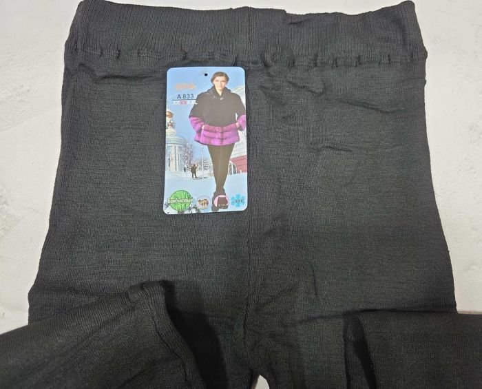 Лосини "ІРА" А-833-1 в'язані на щільній байці, р. 52-56 -(чорні)