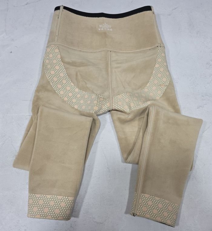 Лосини "Aolong" АL-3039 гладкі на збитому хутрі з коригуючою мембраною +з широким поясом утяжкою +з підтяжкою живота та сідниць з пуш-ап ефектом (Push-up), р. 2XL-(48-52) -(чорні)