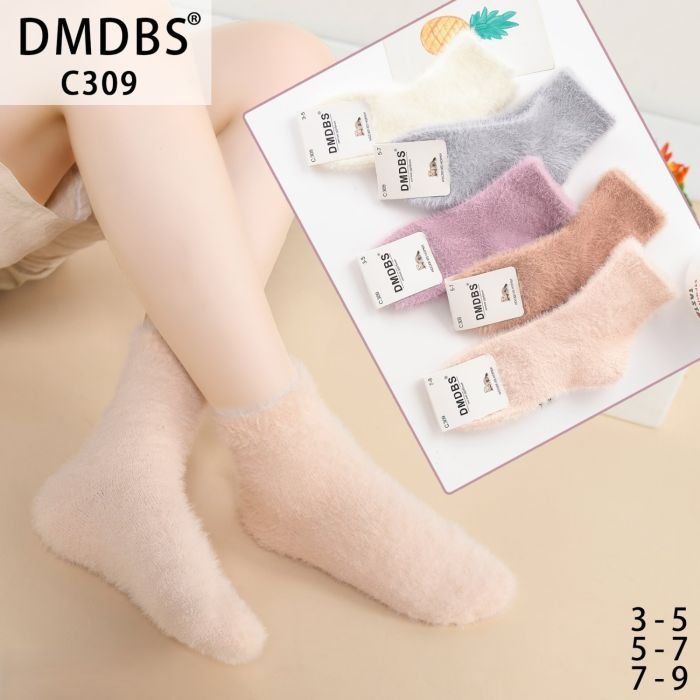 Шкарпетки "DMDBS" С-309 норка дитячі, р. 3-5, 5-7, 7-9 років -асорті -(Дівчинка /однотонні -кольорові) -уп. 10 шт