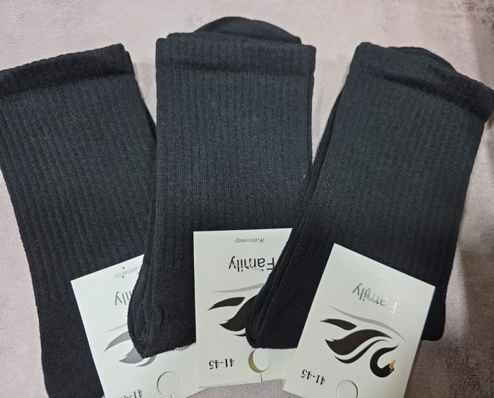 Шкарпетки Житомир "Limerence" 170-1 стрейч чоловічі "Теніс" р. 41-45 -(Теніс -чорні /однотонні -чол.) -уп. 12 шт