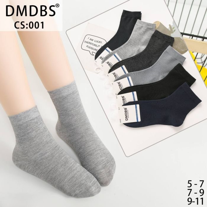 Шкарпетки "DMDBS" СS:001стрейч /cotton дитячі р. 5-7 років -асорті -(Хлопчик/ однотонні -класика -/cs-001) -уп. 10 шт