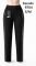 Лосини брючні "KENALIN" 9704 зі щільного стрейча +з боків шкіряні рельєфні лампаси з декором +спереду кишені, р. S/м-(42-44) -(чорні)