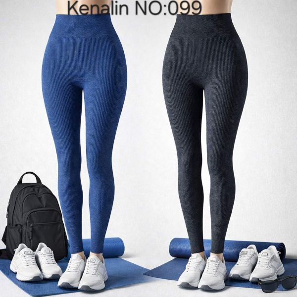Лосини "Kenalin" NO:099 безшовні еластичні в рубчик, р. 3ХL/7XL-(46-50)
