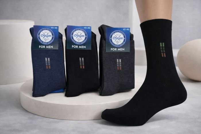 Шкарпетки "Дукат-FOR MEN" С419-1 стрейч "класика" чоловічі -(синя етикетка) р. 41-45 -(асорті -однотонні +збоку вишивка -стрейч)- уп. 12 шт