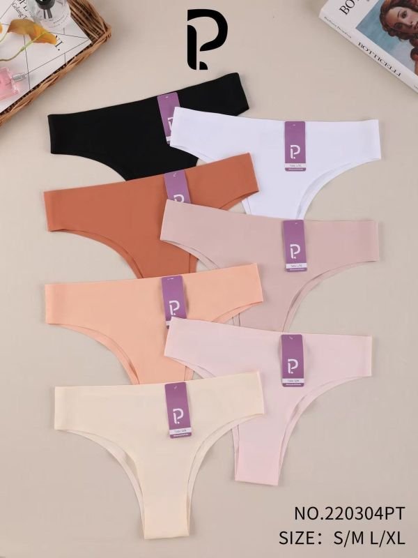 Жіночі труси "Р." 220304 мікрофібра з лазерною обробкою, р. S/M, L/XL -(46-48, 48-50) -асорті -(Однотонні з вузькими боками) -уп. 12 шт