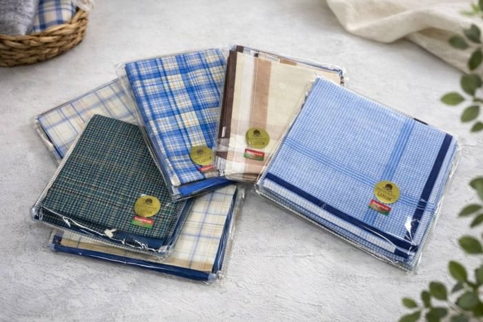 Носова хустка чоловіча 1033 cotton р. 38*38 -уп. 12 шт -(випадкове асорті в упаковці -без вибору забарвлення!)