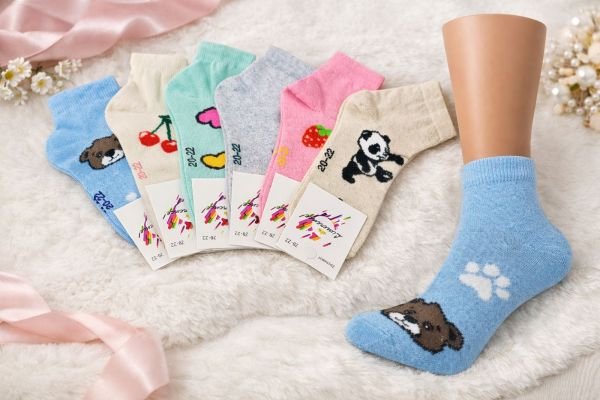 Шкарпетки Житомир "Limerence" 379-11 стрейч дитячі на розмір за довжиною стопи: 16-18, 18-20, 20-22 -асорті -(Мікс із 6 різних малюнків -стрейч) -уп. 12 шт