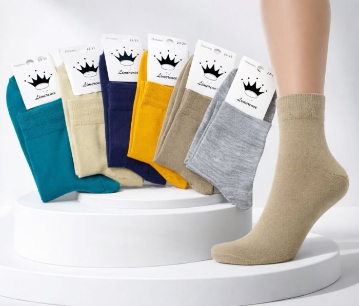 Шкарпетки Житомир "Limerence" 820-21 стрейч/ cotton +віскоза жіночі, р. 36-40 -(віскоза /середні -мікс №1) -уп. 12 шт