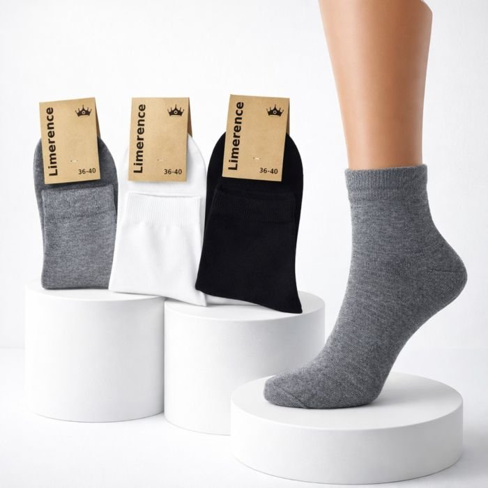 Шкарпетки Житомир "Limerence" 820-23 стрейч/ cotton +віскоза жіночі, р. 36-40 -(віскоза /середні -мікс №3) -уп. 12 шт