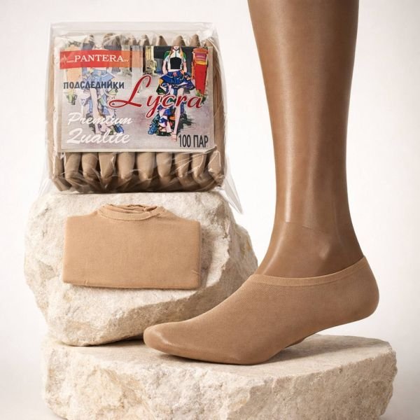 Сліди капронові "Пантера Lycra/ Premium" 590 батали 40 ден лайкра -(тілесні) -уп -10 пар